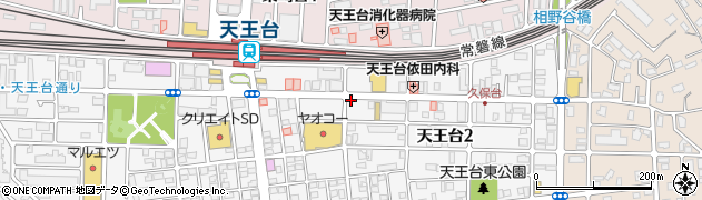 ナビパーク天王台第３駐車場周辺の地図