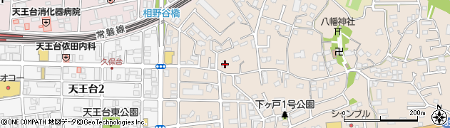 千葉県我孫子市下ケ戸177周辺の地図