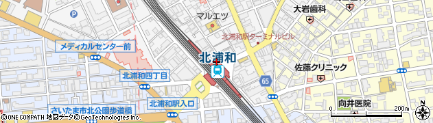 浦和警察署北浦和駅東口交番周辺の地図