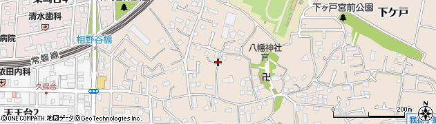 千葉県我孫子市下ケ戸周辺の地図
