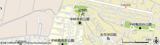 中峠寺前公園周辺の地図