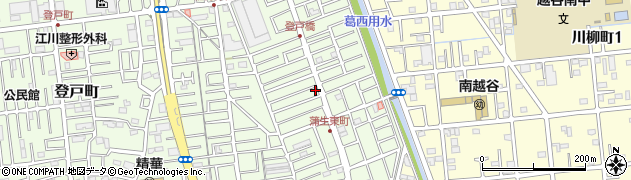 埼玉県越谷市蒲生東町周辺の地図