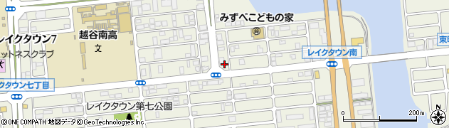 埼玉県越谷市レイクタウン6丁目周辺の地図