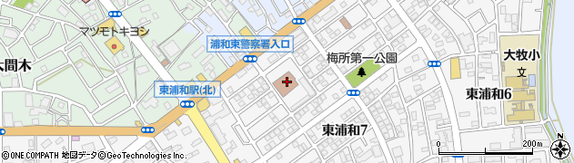 埼玉県　警察署浦和東警察署周辺の地図