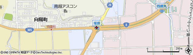 塚原周辺の地図