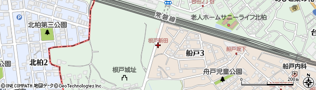 根戸新田周辺の地図