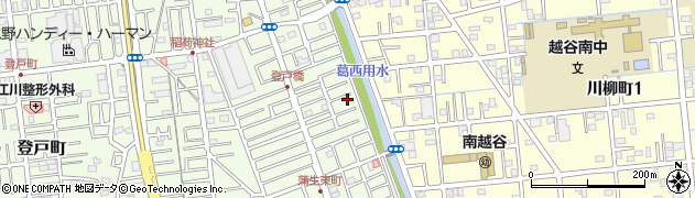 埼玉県越谷市蒲生東町7周辺の地図
