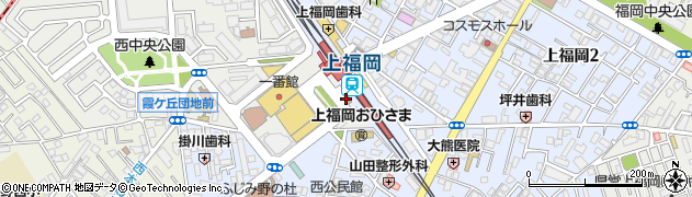埼玉県　警察署東入間警察署霞ケ丘交番周辺の地図
