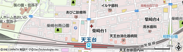京葉銀行天王台支店周辺の地図
