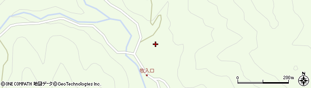 長野県木曽町（木曽郡）三岳（牧）周辺の地図