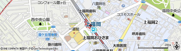 埼玉県ふじみ野市周辺の地図