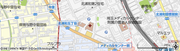 埼玉県聴覚障害者情報センター周辺の地図