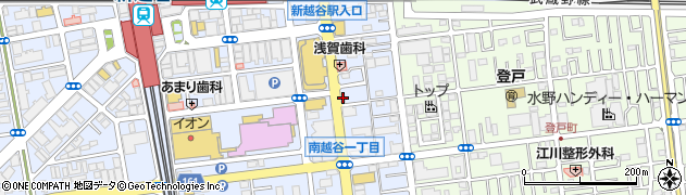 日産レンタカー南越谷駅前店周辺の地図