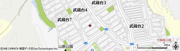 埼玉県日高市武蔵台4丁目周辺の地図
