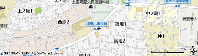 福岡小前周辺の地図