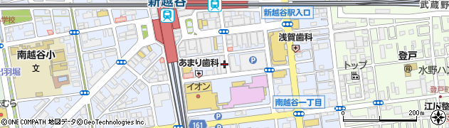 パンダ理容室南越谷店周辺の地図