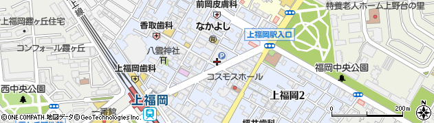 ファミリーマート上福岡北口店周辺の地図