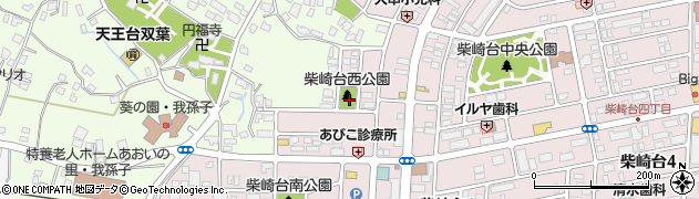 柴崎台西公園周辺の地図