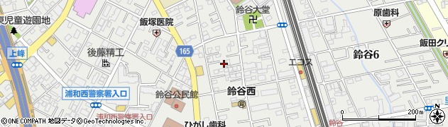埼玉県さいたま市中央区鈴谷7丁目9周辺の地図