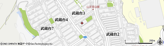 埼玉県日高市武蔵台周辺の地図