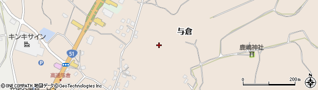 千葉県香取市与倉周辺の地図