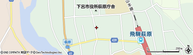 岐阜県下呂市萩原町萩原周辺の地図
