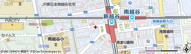アイセイ薬局新越谷店周辺の地図