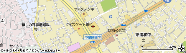 島忠浦和中尾店周辺の地図