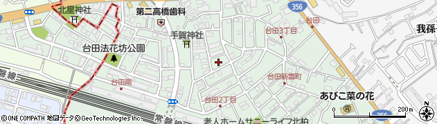 台田池尻公園周辺の地図