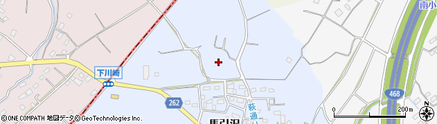 埼玉県日高市馬引沢周辺の地図