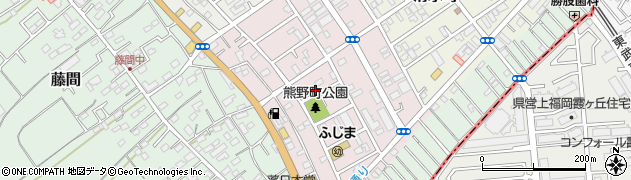 埼玉県川越市熊野町周辺の地図
