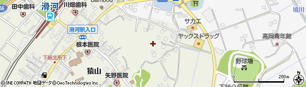 千葉県成田市猿山周辺の地図