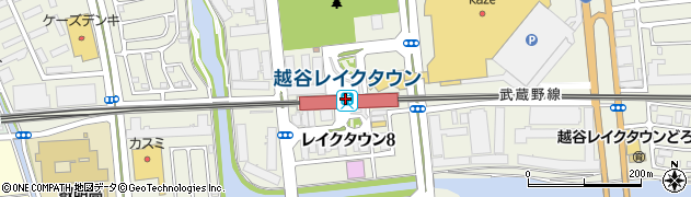 越谷レイクタウン駅周辺の地図