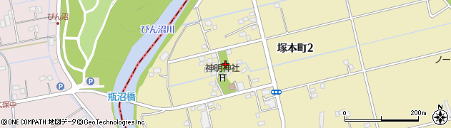 塚本公園周辺の地図