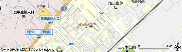 アルファクラブ武蔵野株式会社　新狭山営業所周辺の地図