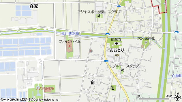 〒338-0814 埼玉県さいたま市桜区宿の地図