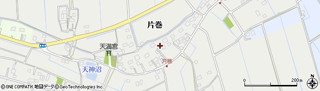 茨城県稲敷郡河内町片巻周辺の地図
