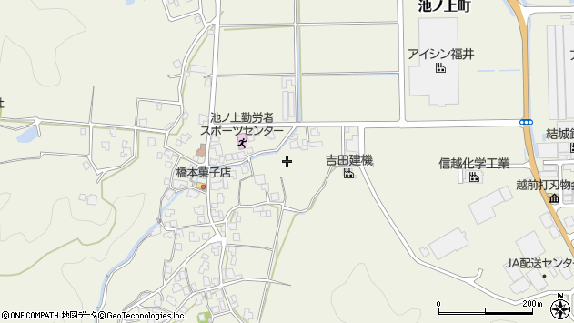 〒915-0873 福井県越前市池ノ上町の地図