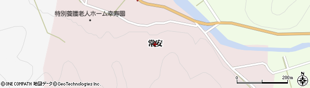福井県池田町（今立郡）常安周辺の地図