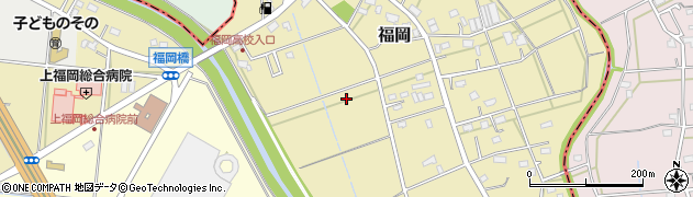 埼玉県ふじみ野市福岡周辺の地図