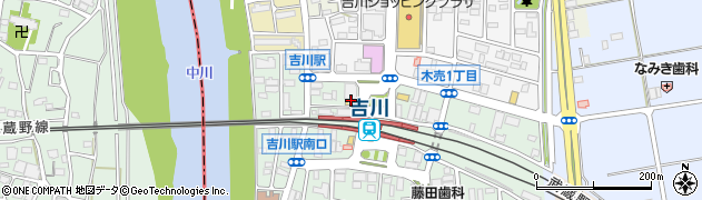 牛タンしゃぶしゃぶ 忍家 吉川駅前店周辺の地図