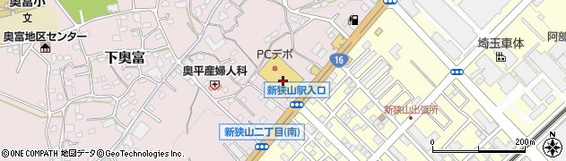 ゲオ新狭山店周辺の地図