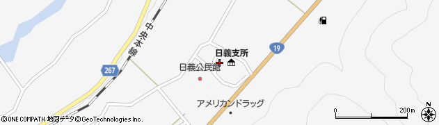 木曽おんたけ観光局　事業部・日義支部周辺の地図