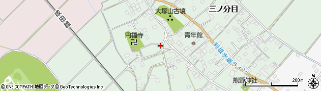 千葉県香取市三ノ分目316周辺の地図