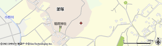 千葉県香取市釜塚周辺の地図
