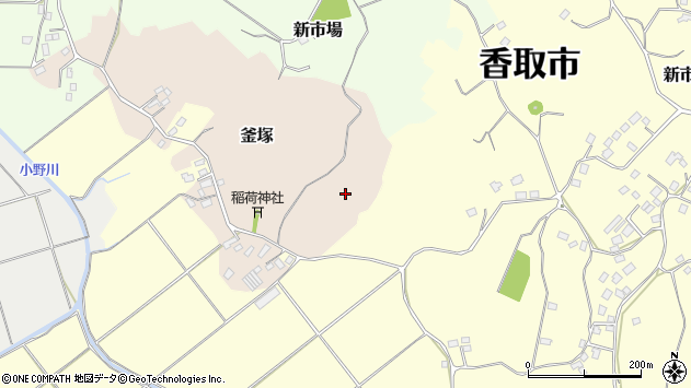 〒287-0032 千葉県香取市釜塚の地図