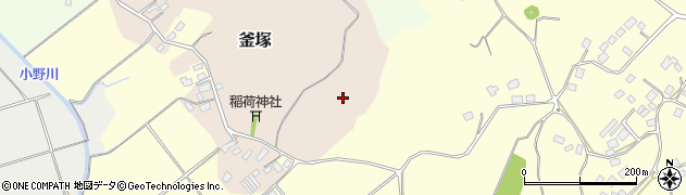 千葉県香取市釜塚周辺の地図