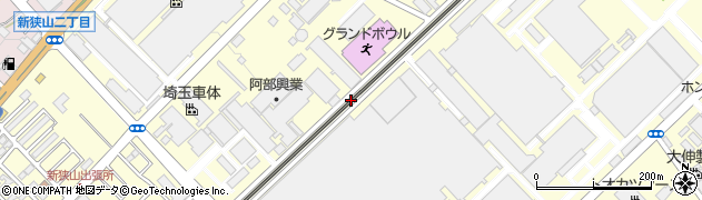 埼玉県狭山市新狭山周辺の地図