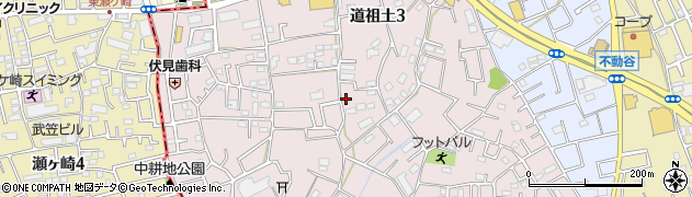 埼玉県さいたま市緑区道祖土周辺の地図