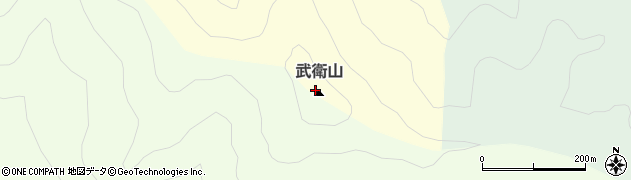 武衛山周辺の地図